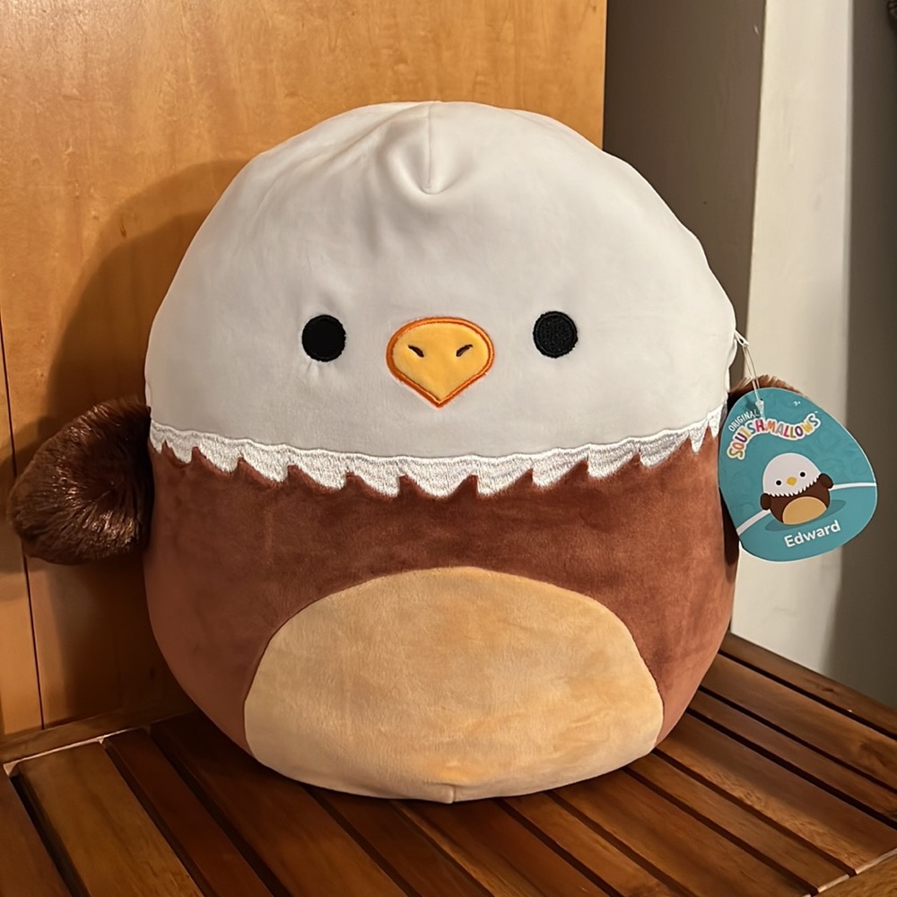 NWT 12” Edward the Eagle Squishmallow america Independence Day 4th of July - Picture 5 of 5